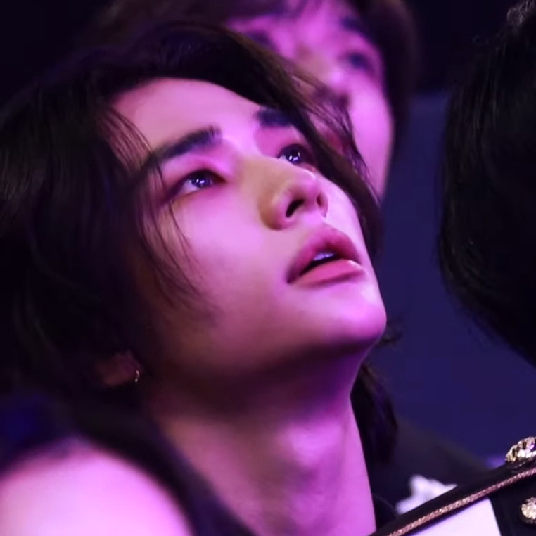 A moment captured by Hyunjin (Stray Kids)'s fan