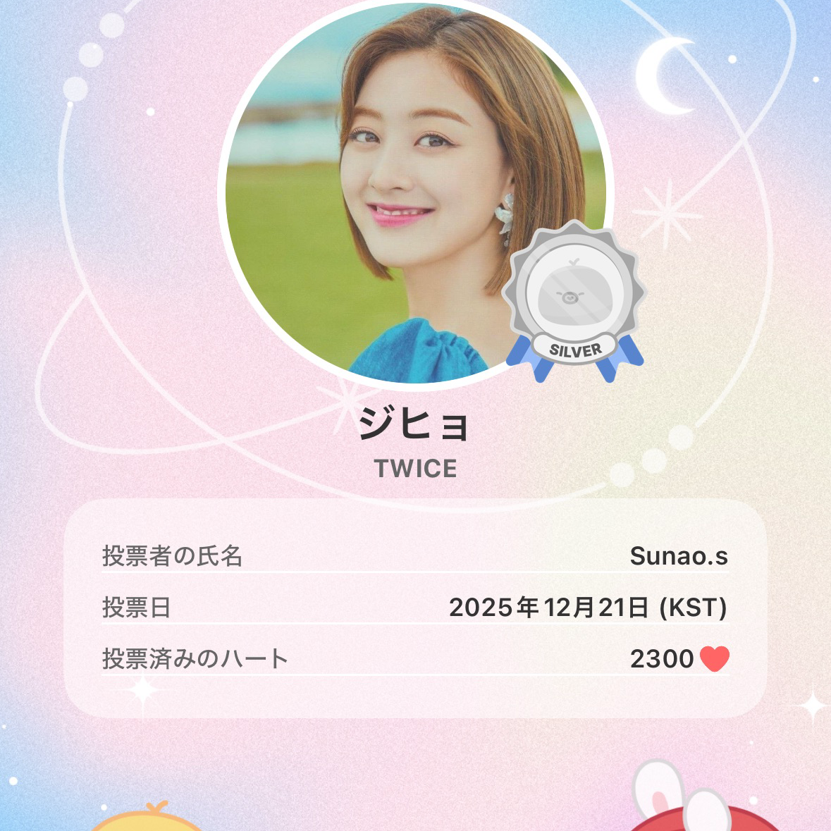 A moment captured by Jihyo (TWICE)'s fan