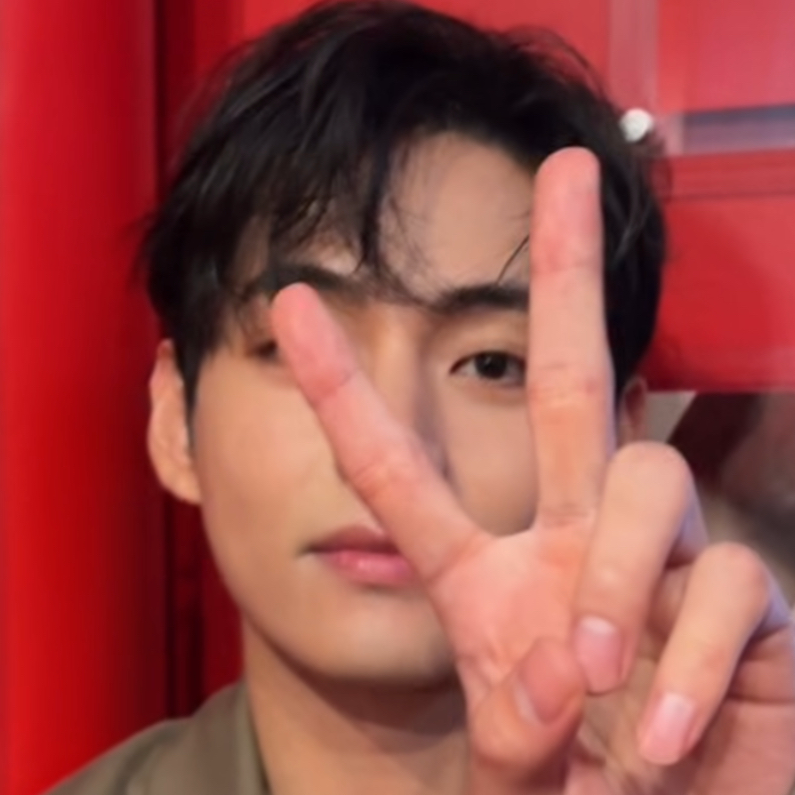 A moment captured by V (BTS)'s fan