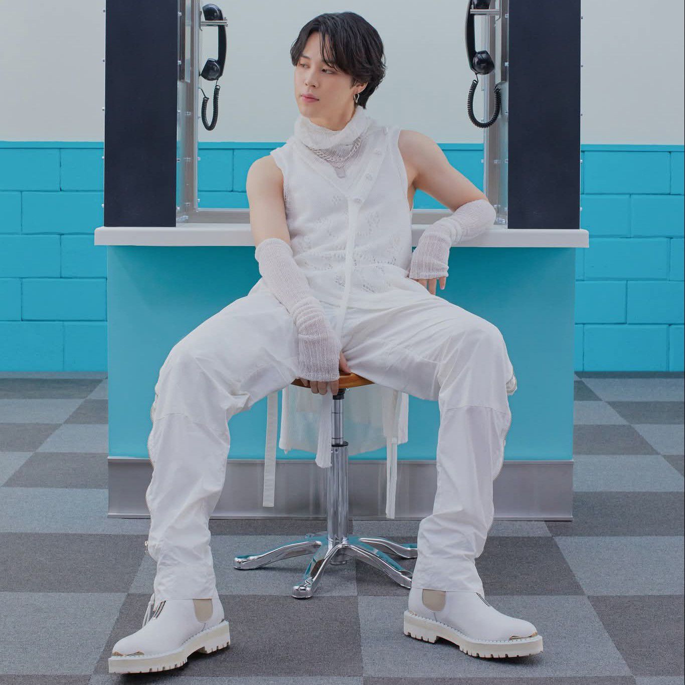 Recent activity shot of Jimin (BTS)