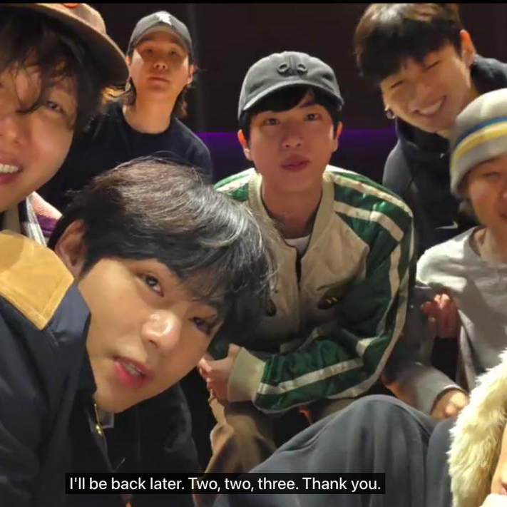 방탄소년단의 비하인드 컷