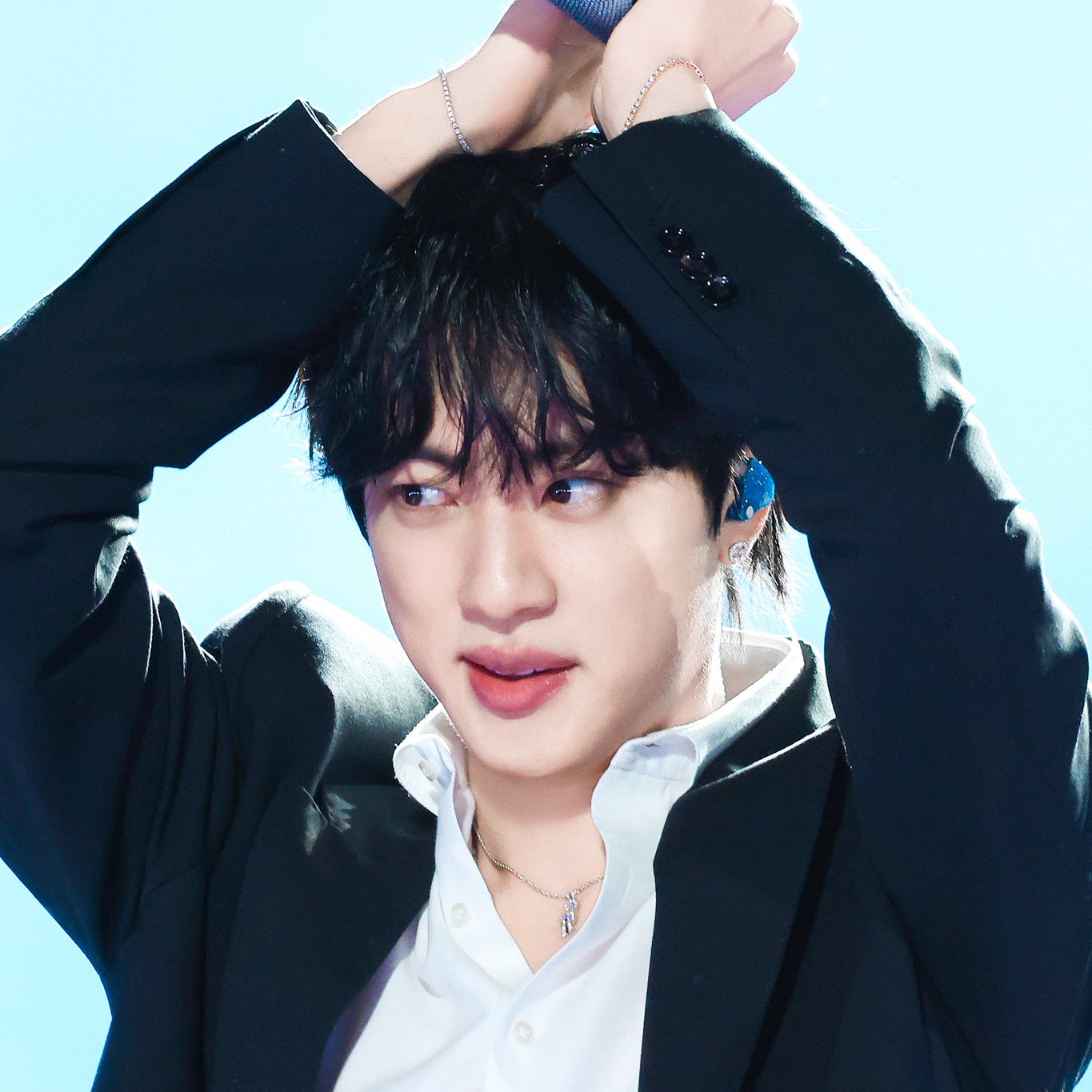 Recent activity shot of Jin (BTS)