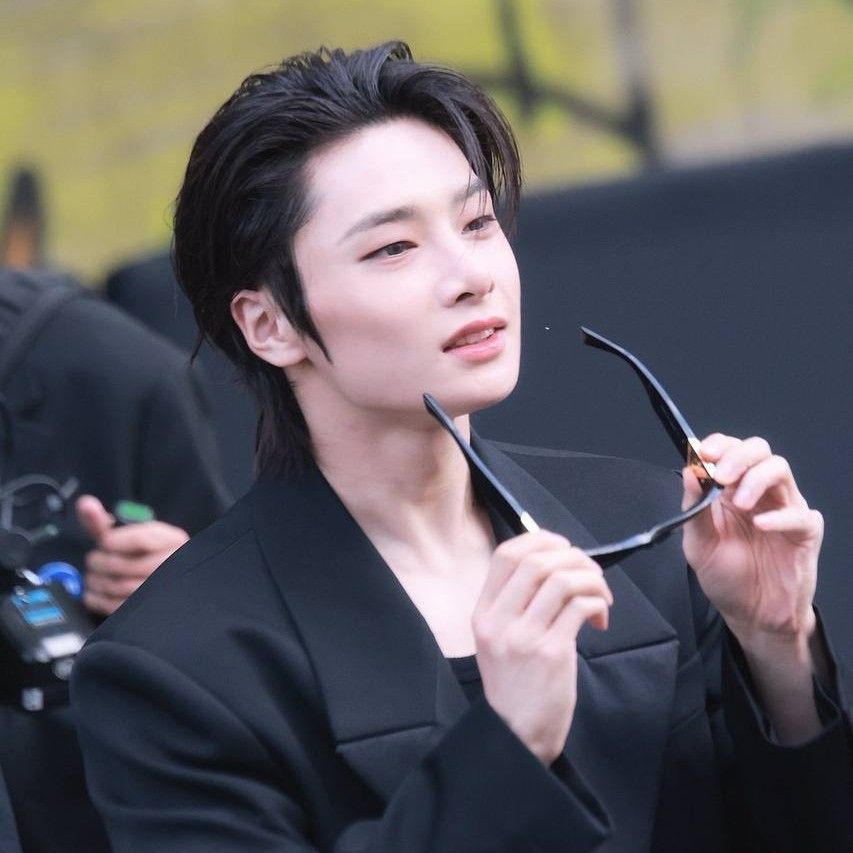 A moment captured by Stray Kids's fan