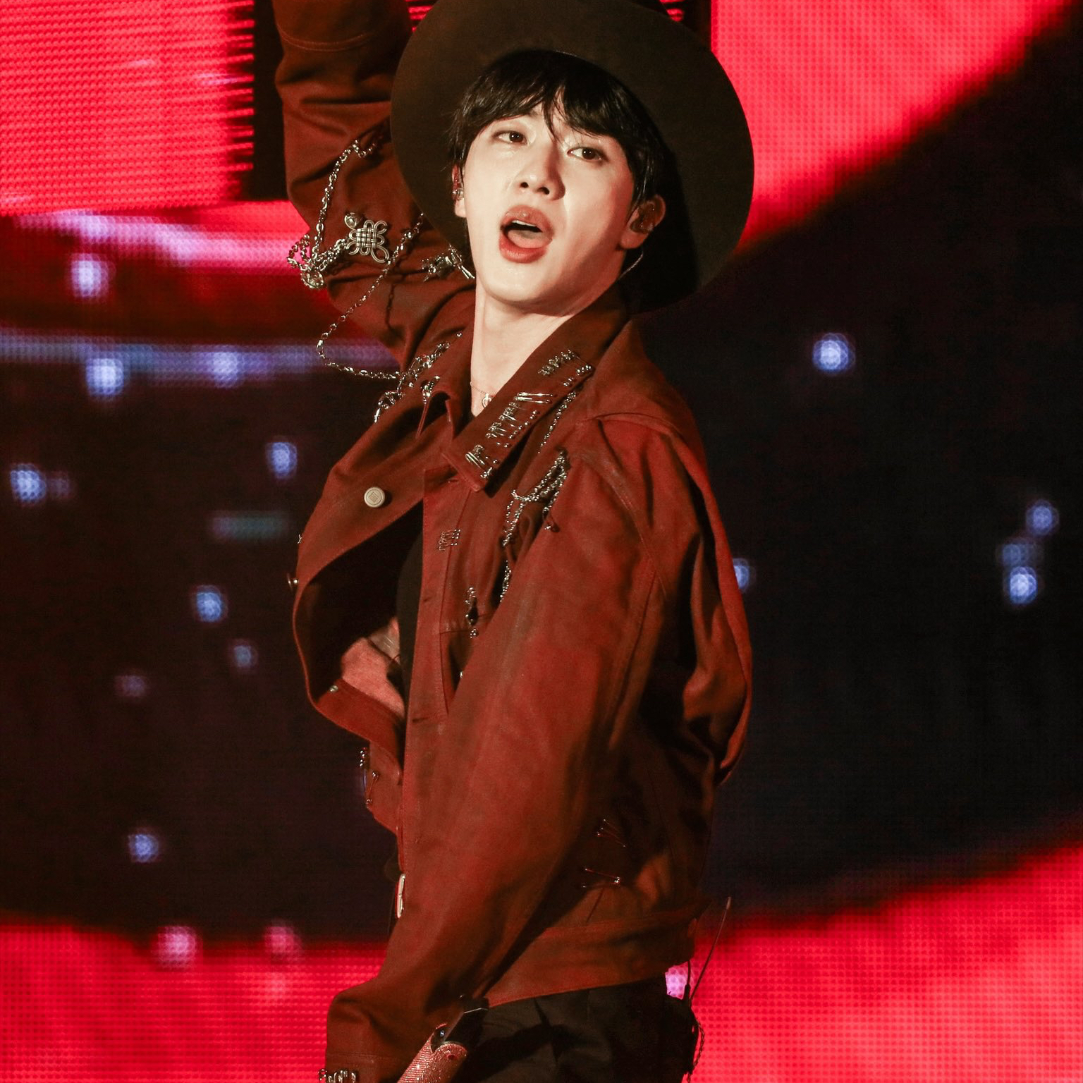 Recent activity shot of Jin (BTS)