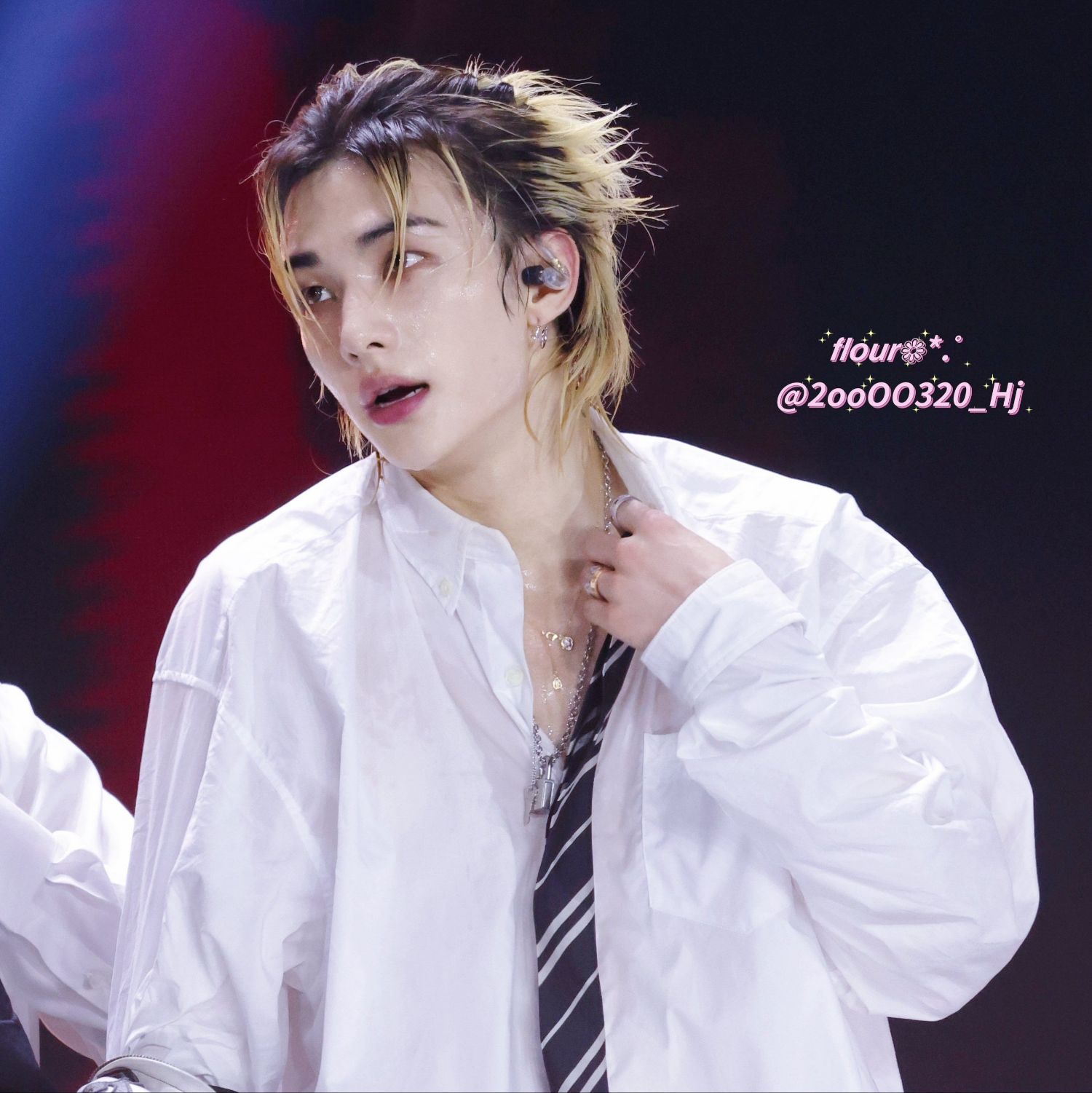 Recent activity shot of Hyunjin (Stray Kids)