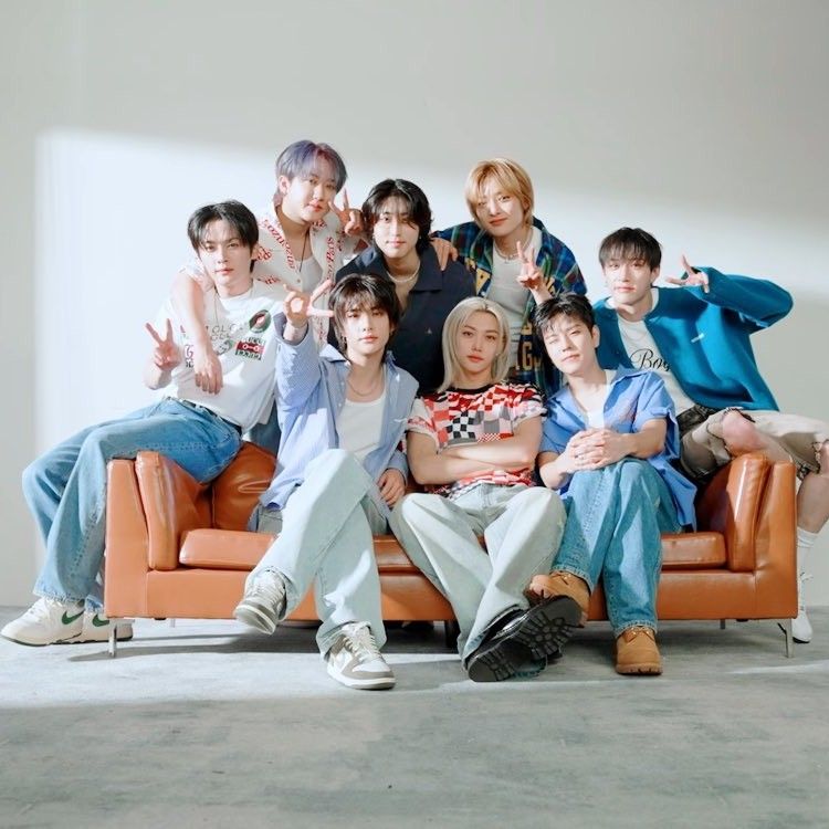 A moment captured by Stray Kids's fan