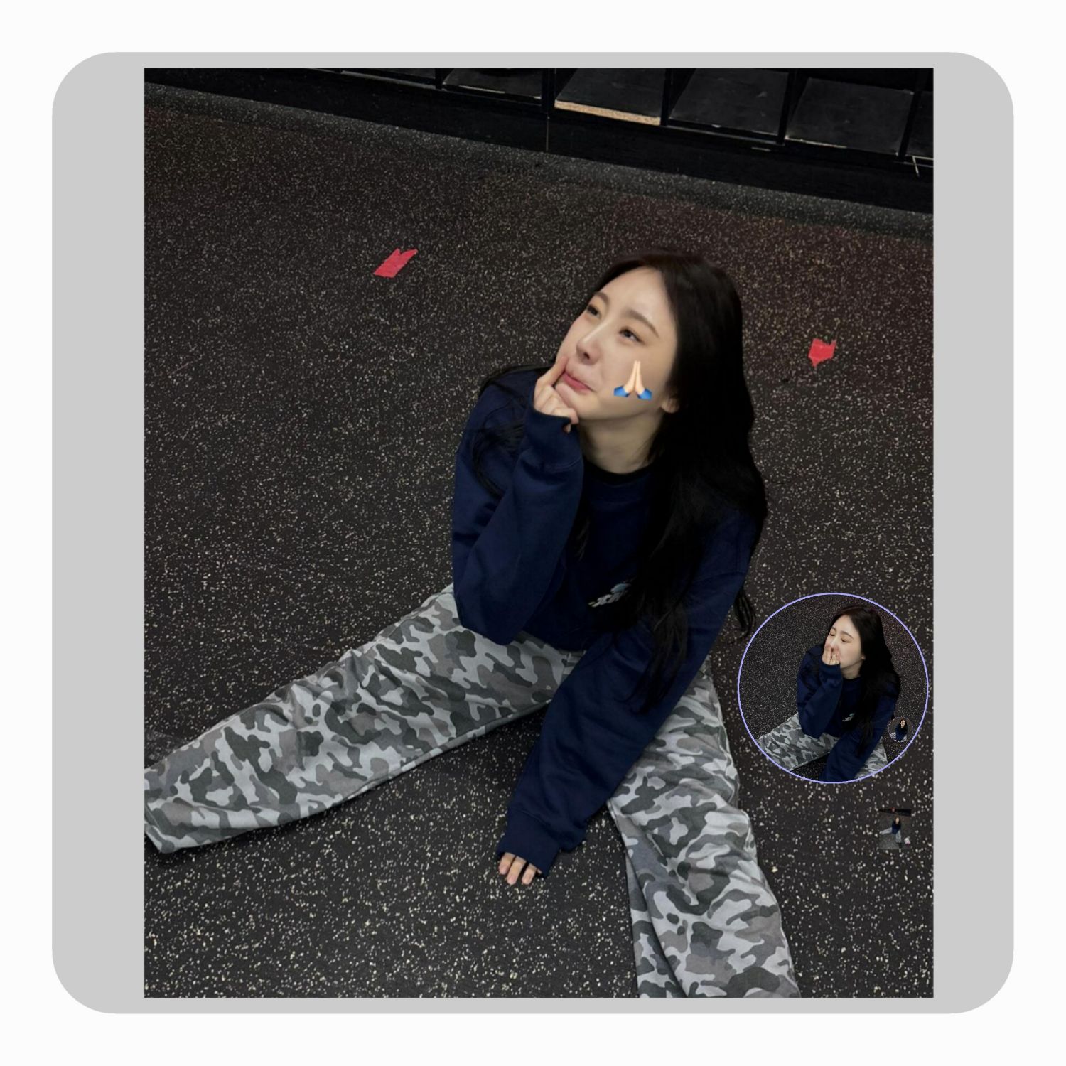 Behind-the-scenes cut of Lee Chaeyeon