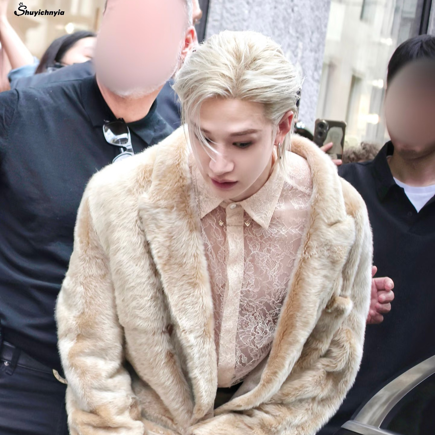 A moment captured by Bang Chan (Stray Kids)'s fan