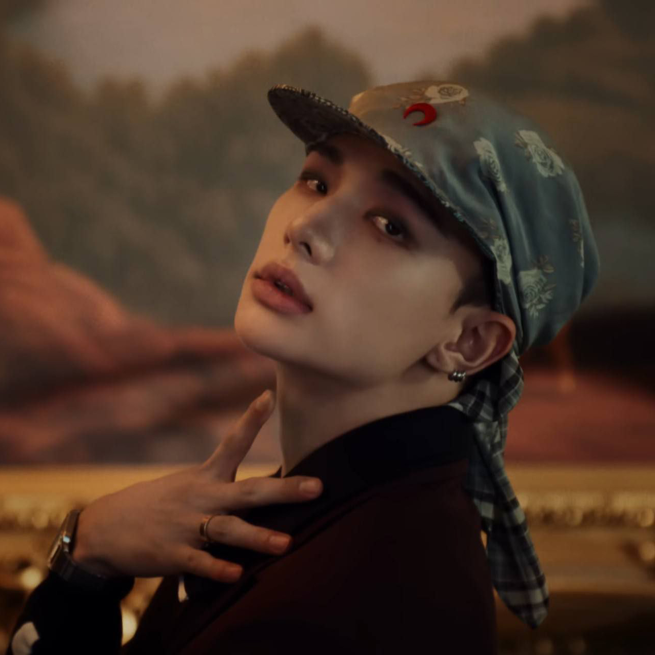 A moment captured by Hyunjin (Stray Kids)'s fan