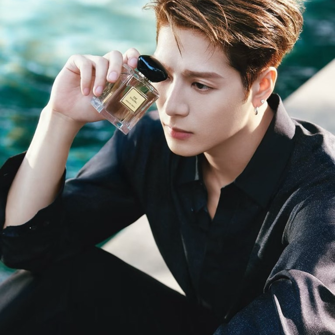 A moment captured by Jackson (GOT7)'s fan