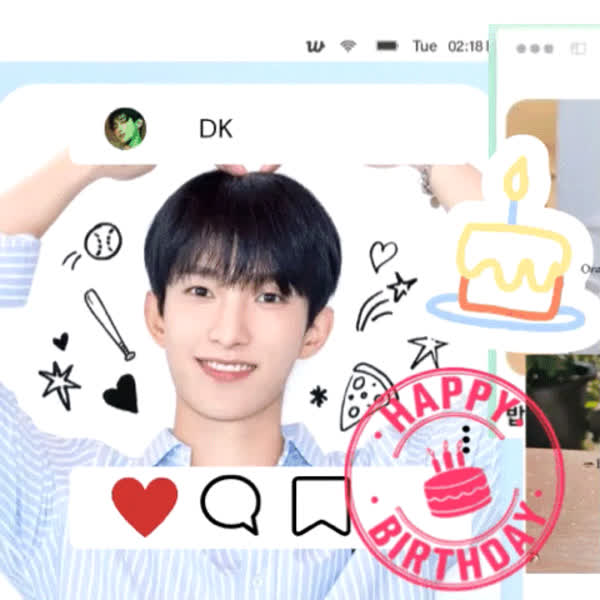 Signature photo of DK (SEVENTEEN) capturing their charm