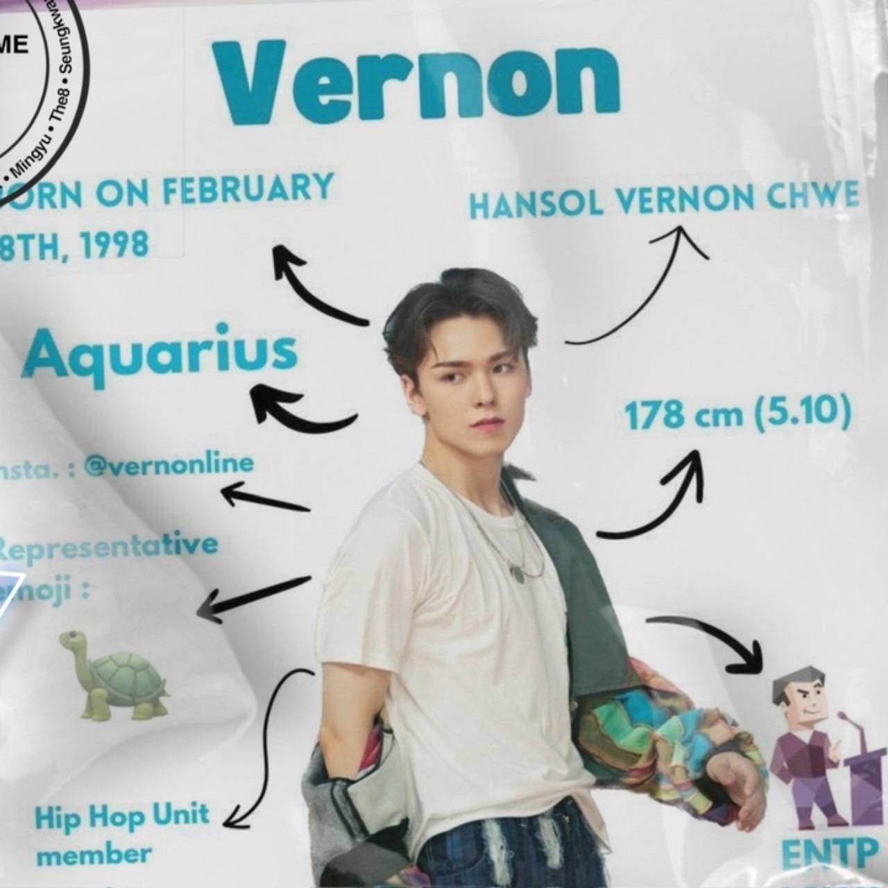 Recent activity shot of Vernon (SEVENTEEN)