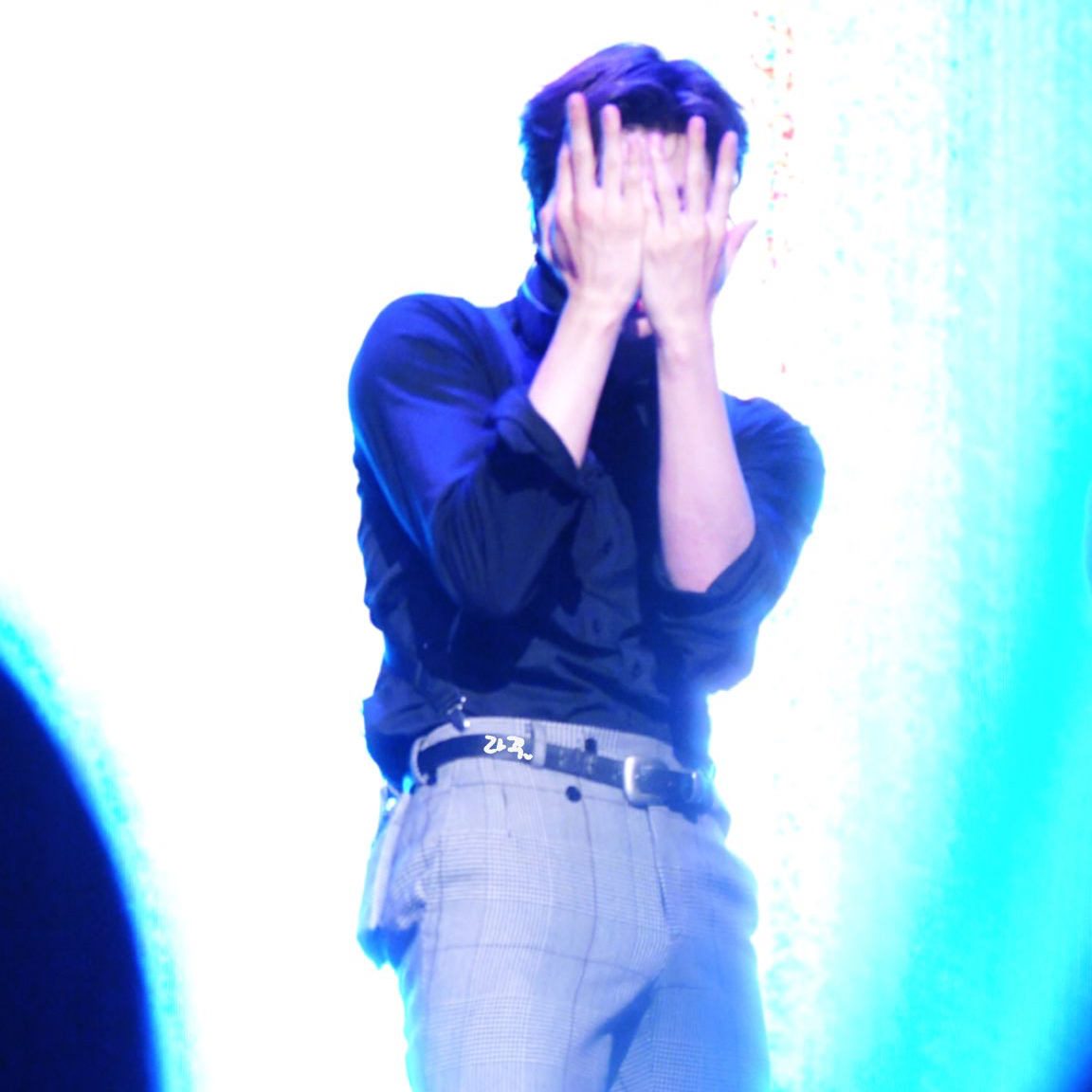 A moment captured by Kang Daniel's fan