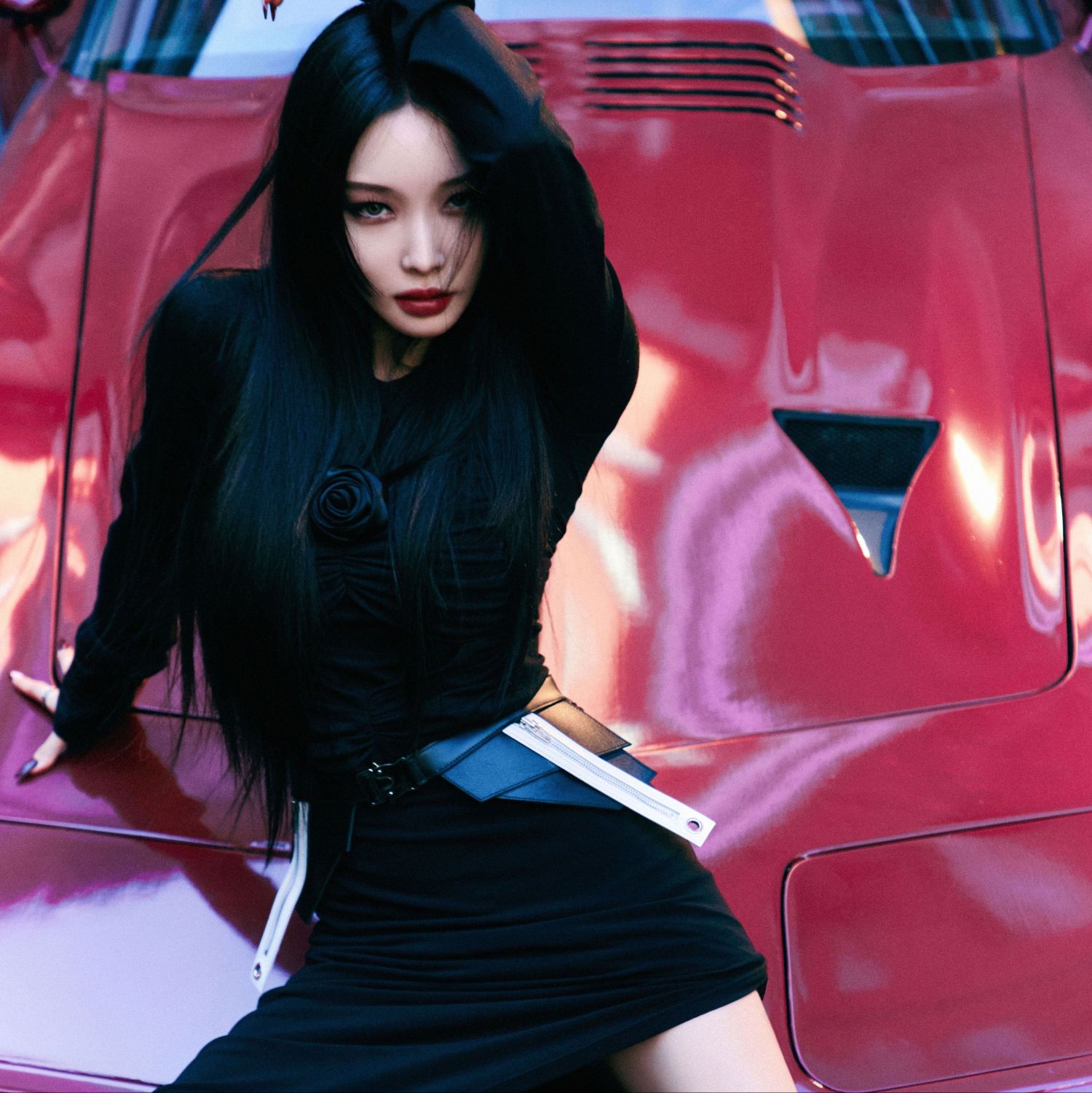 A moment captured by Chungha's fan