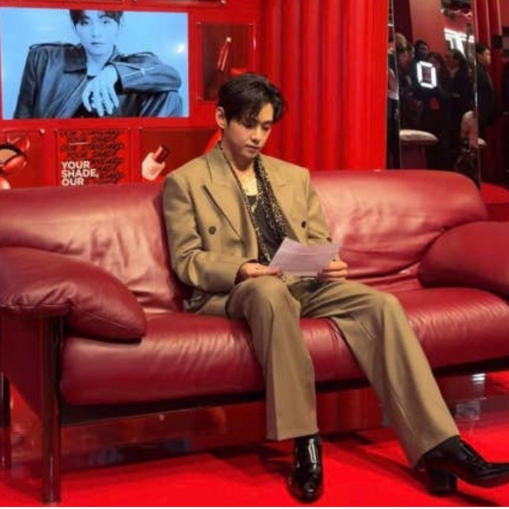 V (防彈少年團)粉絲拍下的瞬間