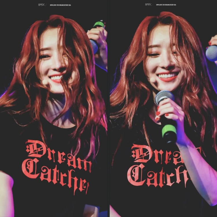 A moment captured by DREAMCATCHER's fan