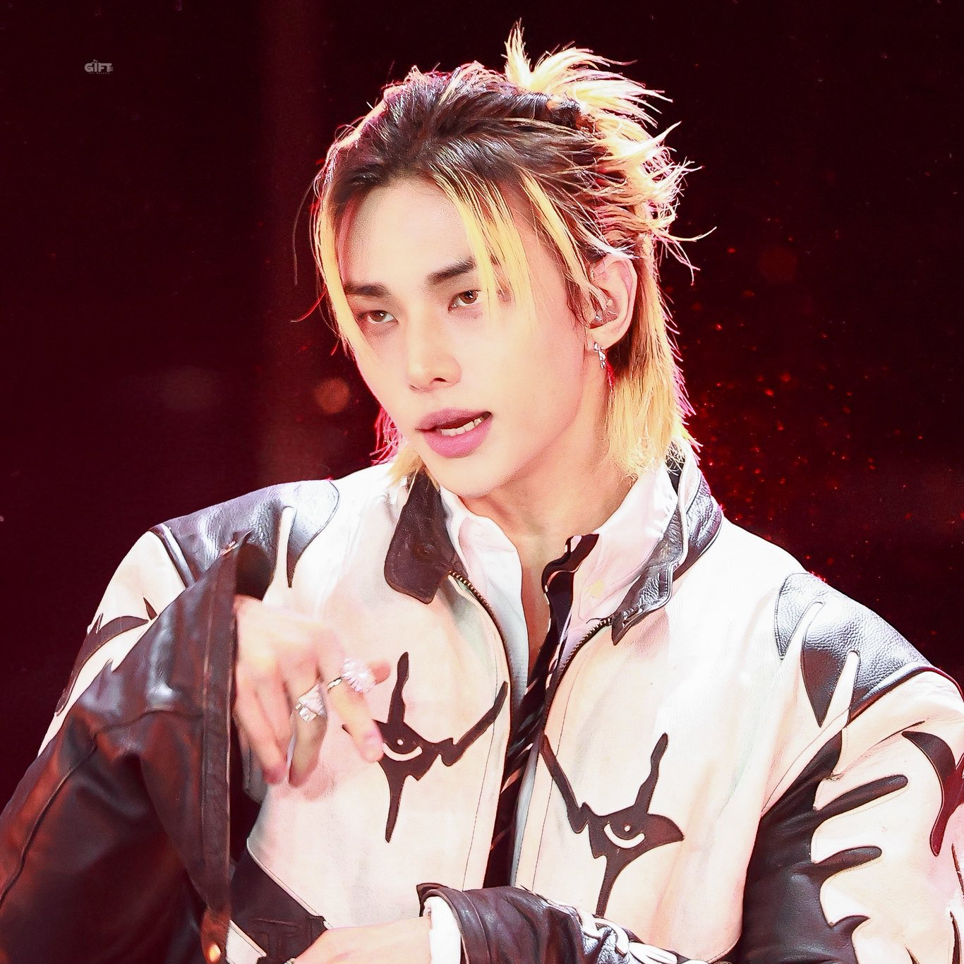 A moment captured by Hyunjin (Stray Kids)'s fan