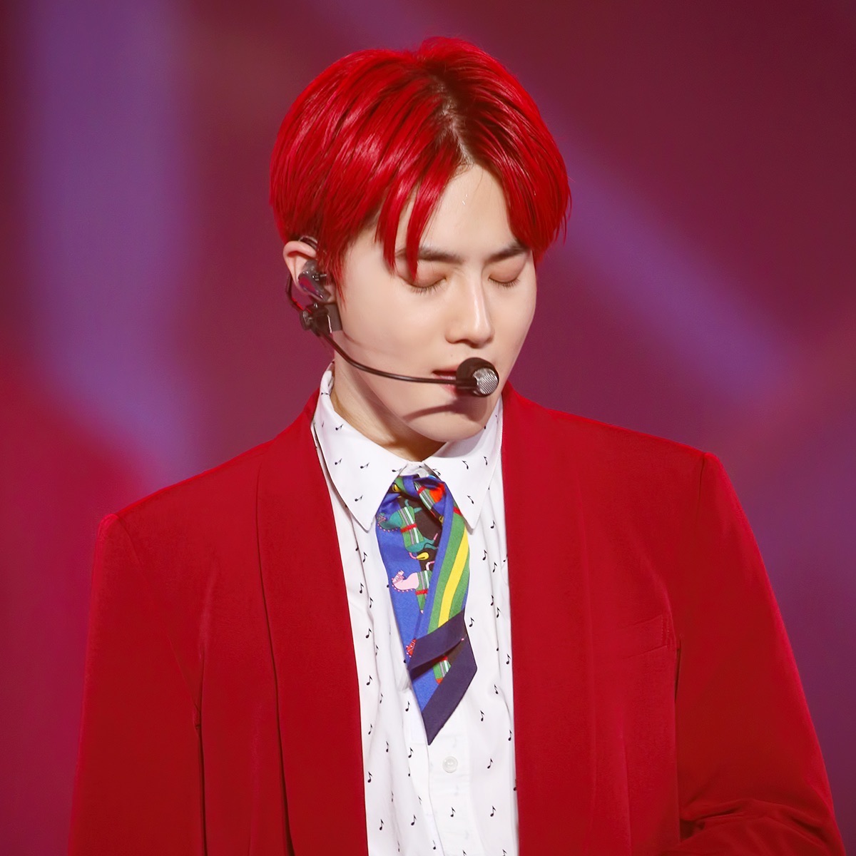 Recent activity shot of Suho (EXO)