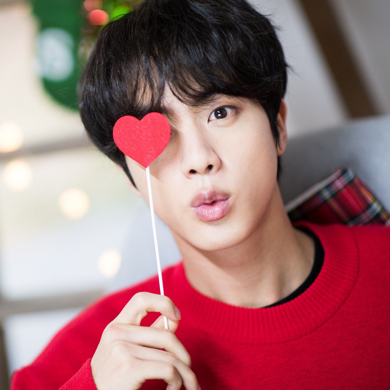 A moment captured by Jin (BTS)'s fan