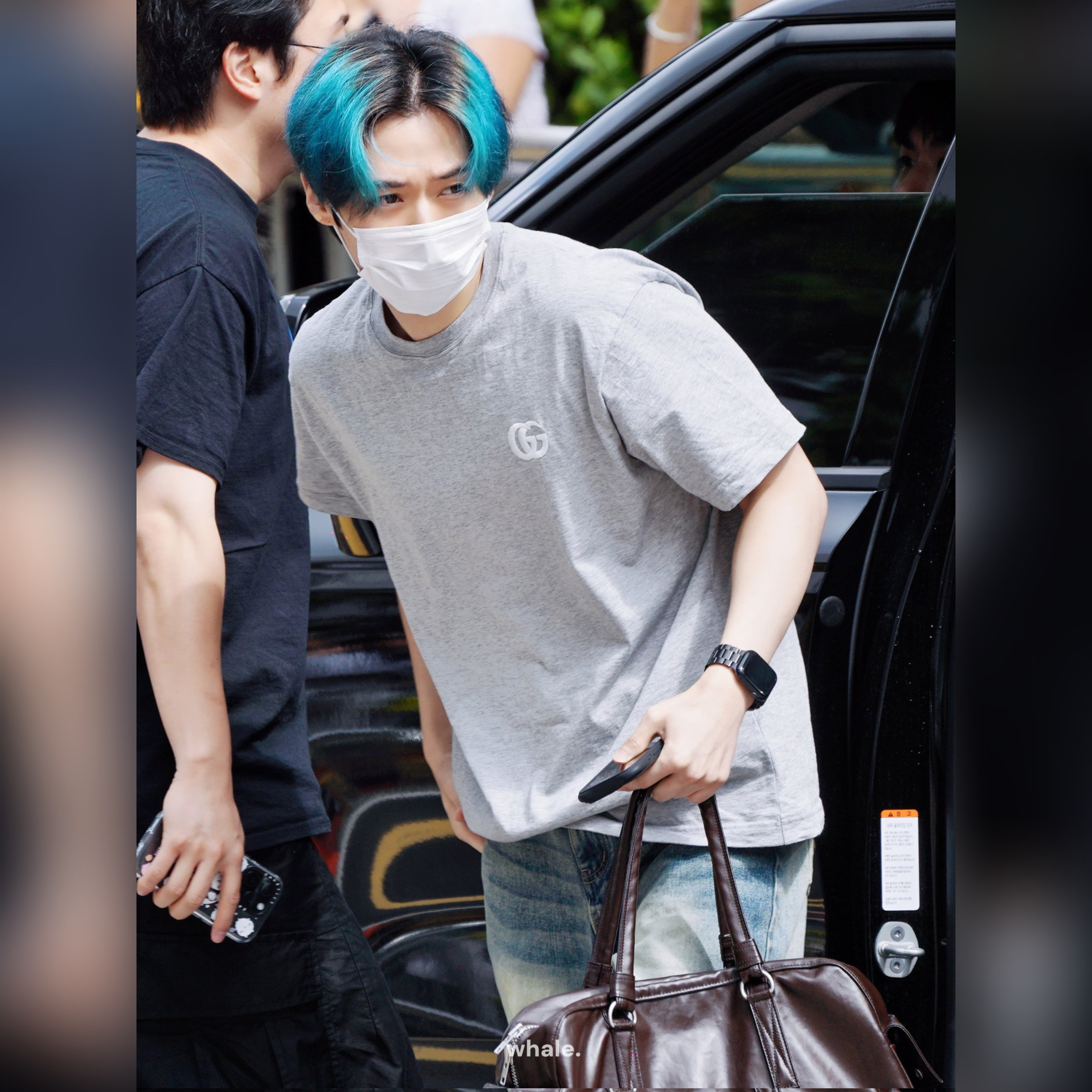 A moment captured by Lee Know (Stray Kids)'s fan