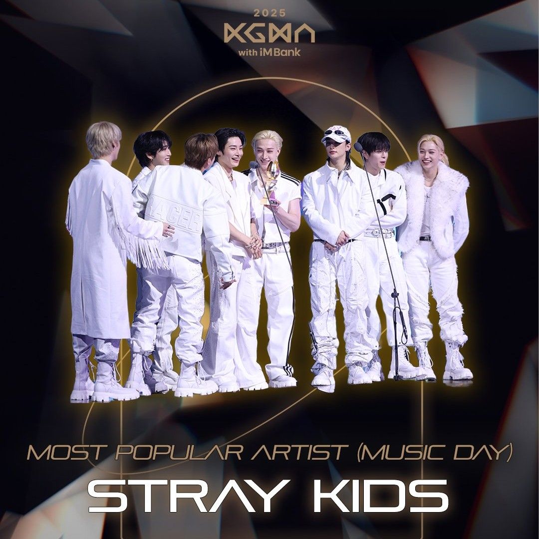 A moment captured by Stray Kids's fan