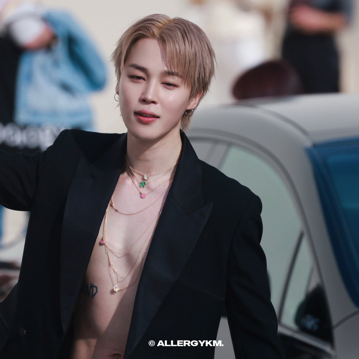 Recent activity shot of Jimin (BTS)