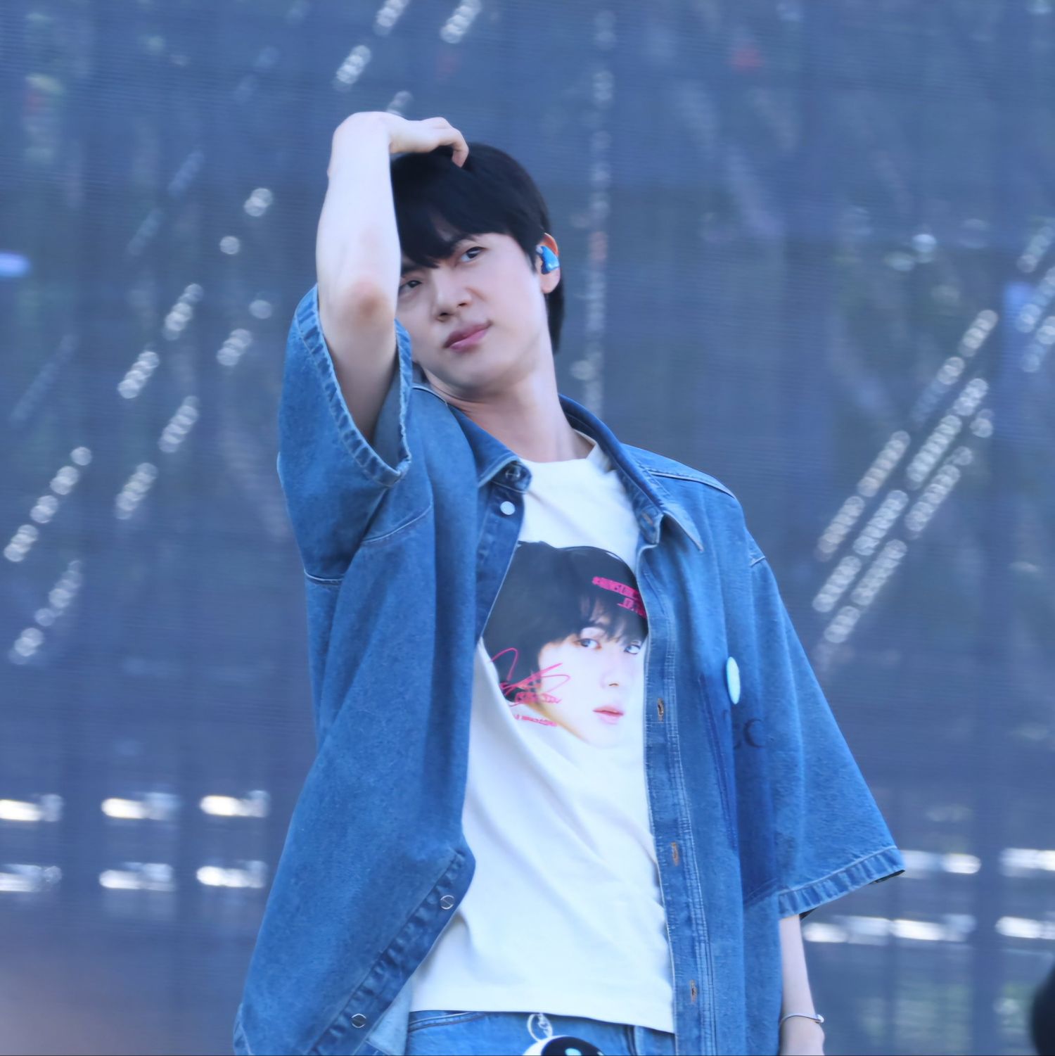 A moment captured by Jin (BTS)'s fan