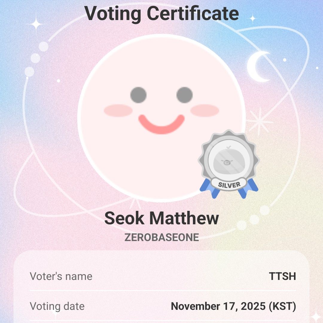 Recent activity shot of Seok Matthew (ZEROBASEONE)