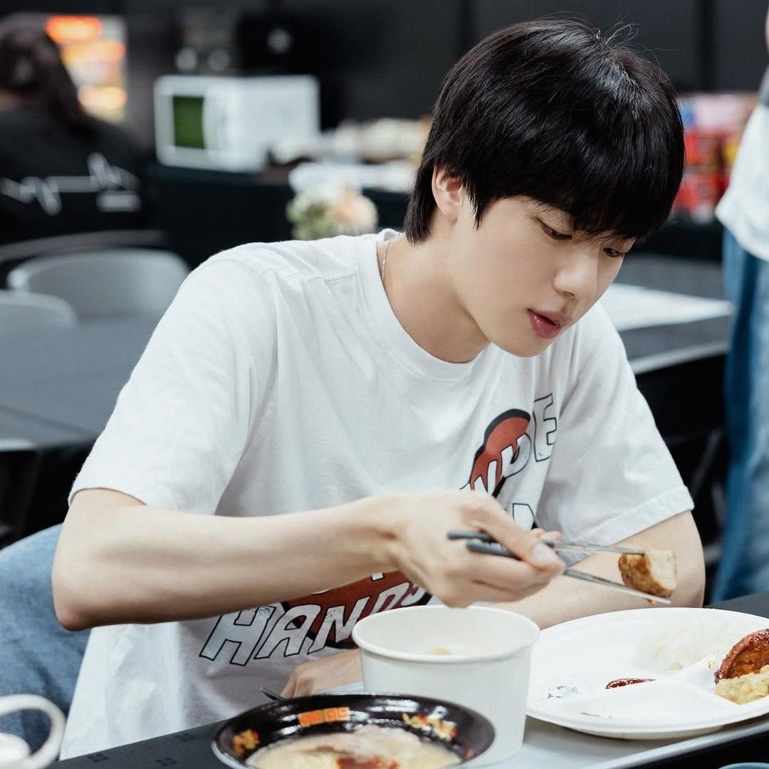 A moment captured by Jin (BTS)'s fan
