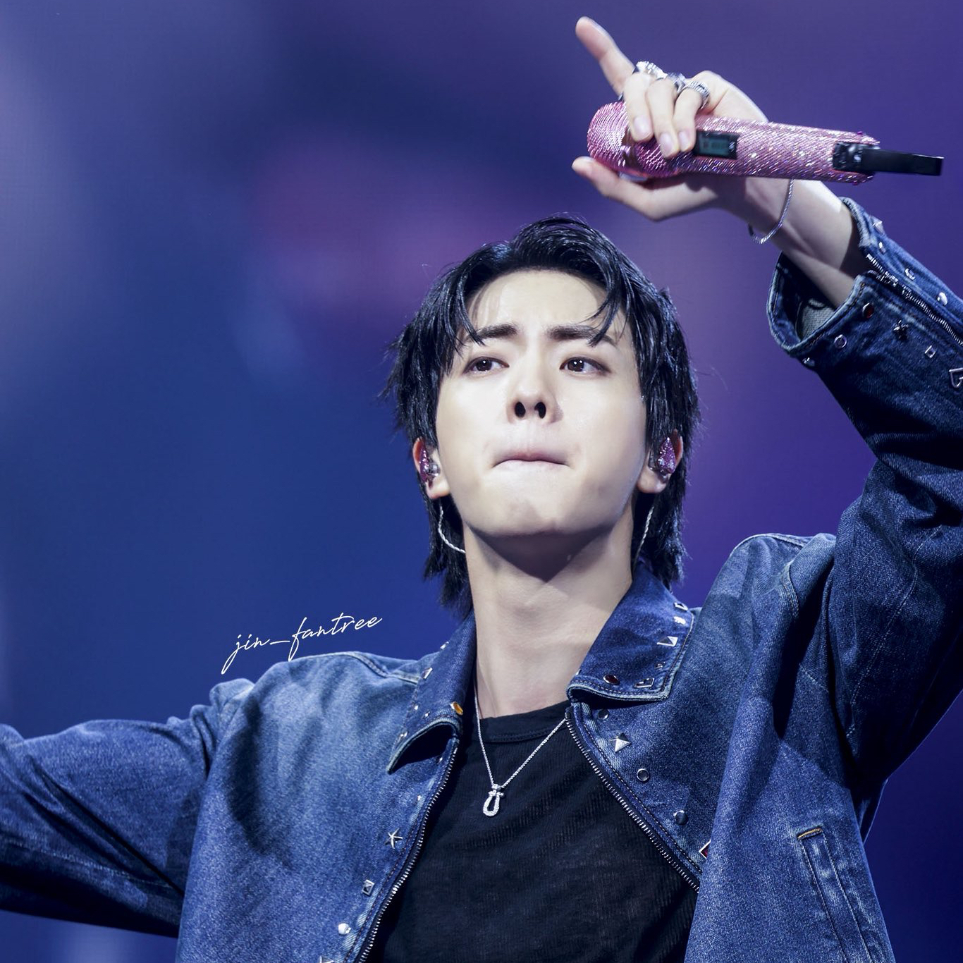 A moment captured by Jin (BTS)'s fan