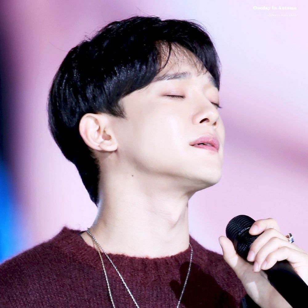 Recent activity shot of Chen (EXO)