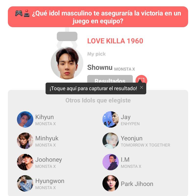 A moment captured by Shownu (MONSTA X)'s fan