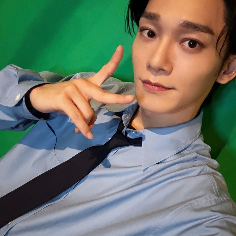 Recent activity shot of Chen (EXO)