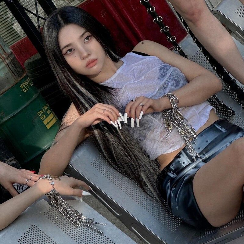 Recent activity shot of Soyeon (i-dle)