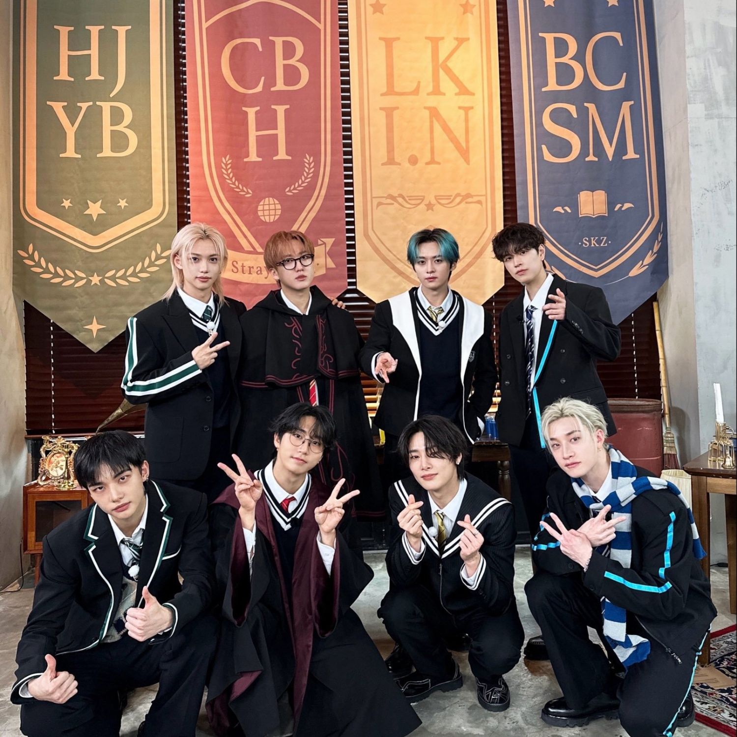 A moment captured by Stray Kids's fan