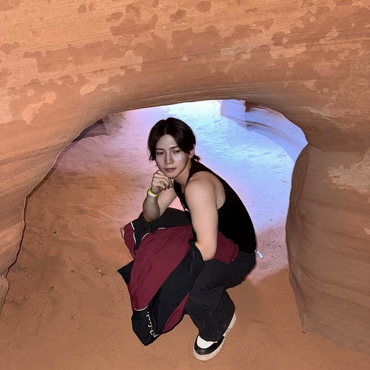 Recent activity shot of Yeosang (ATEEZ)