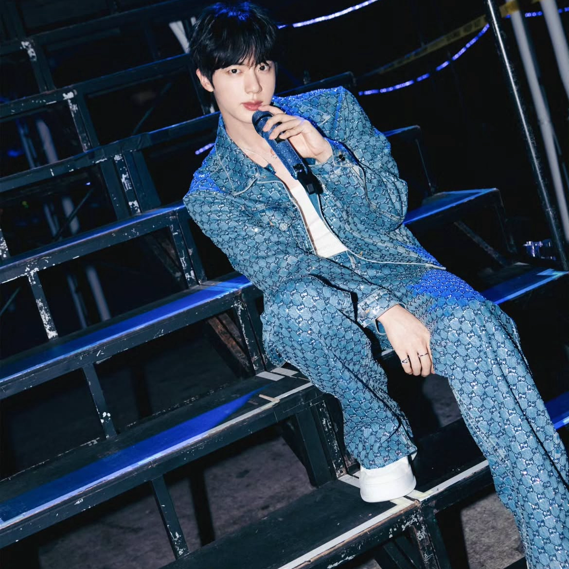 Recent activity shot of Jin (BTS)