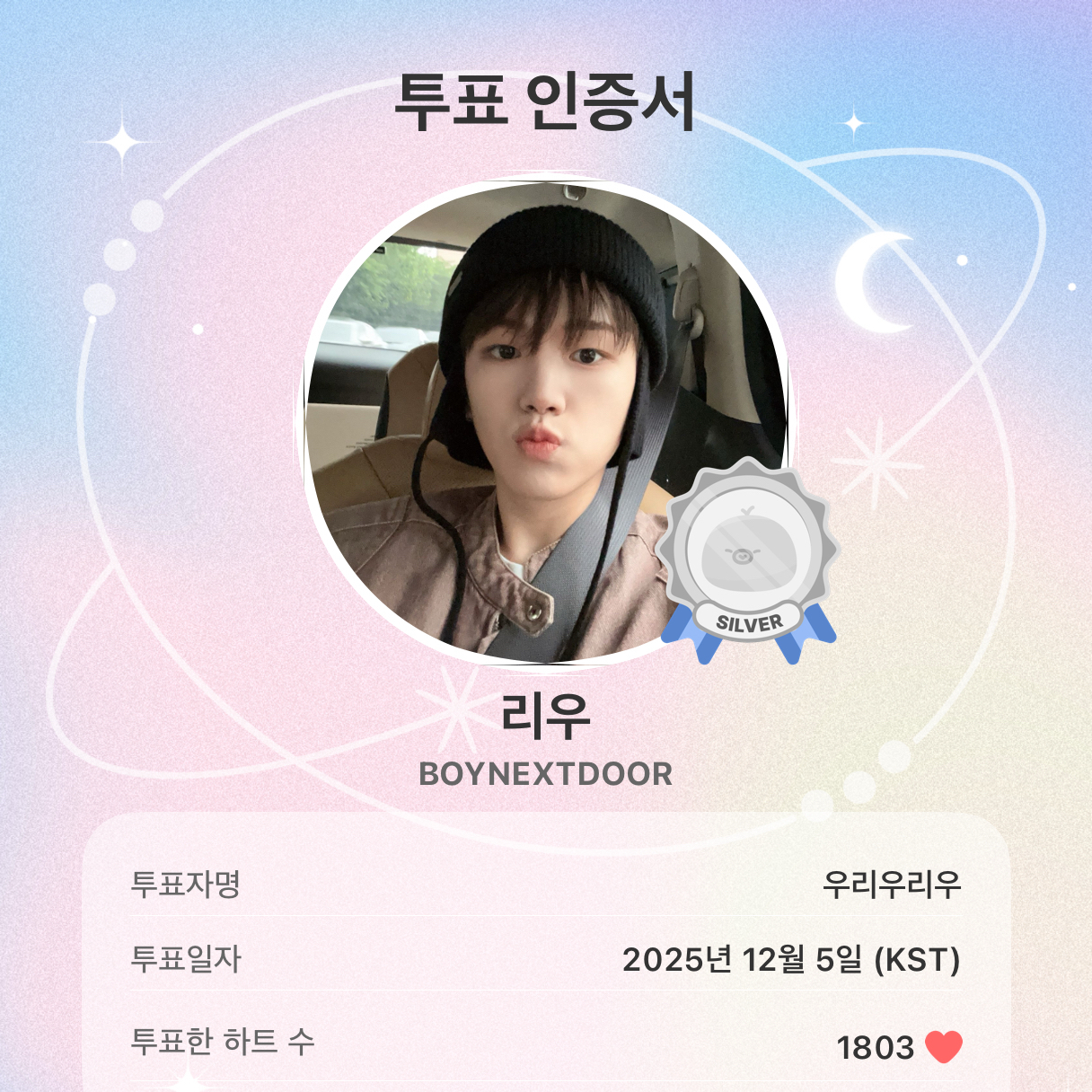 Latest photo of Riwoo (BOYNEXTDOOR)