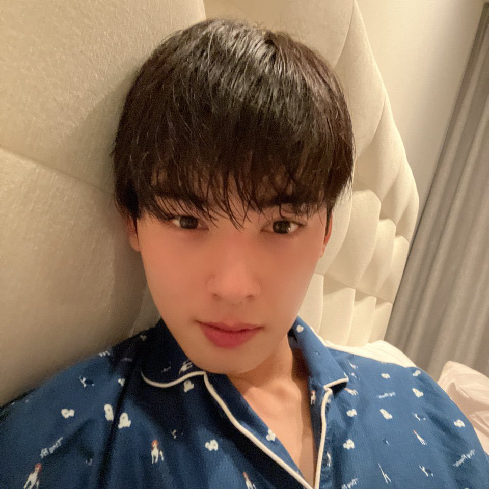 Recent activity shot of Eunwoo (ASTRO)