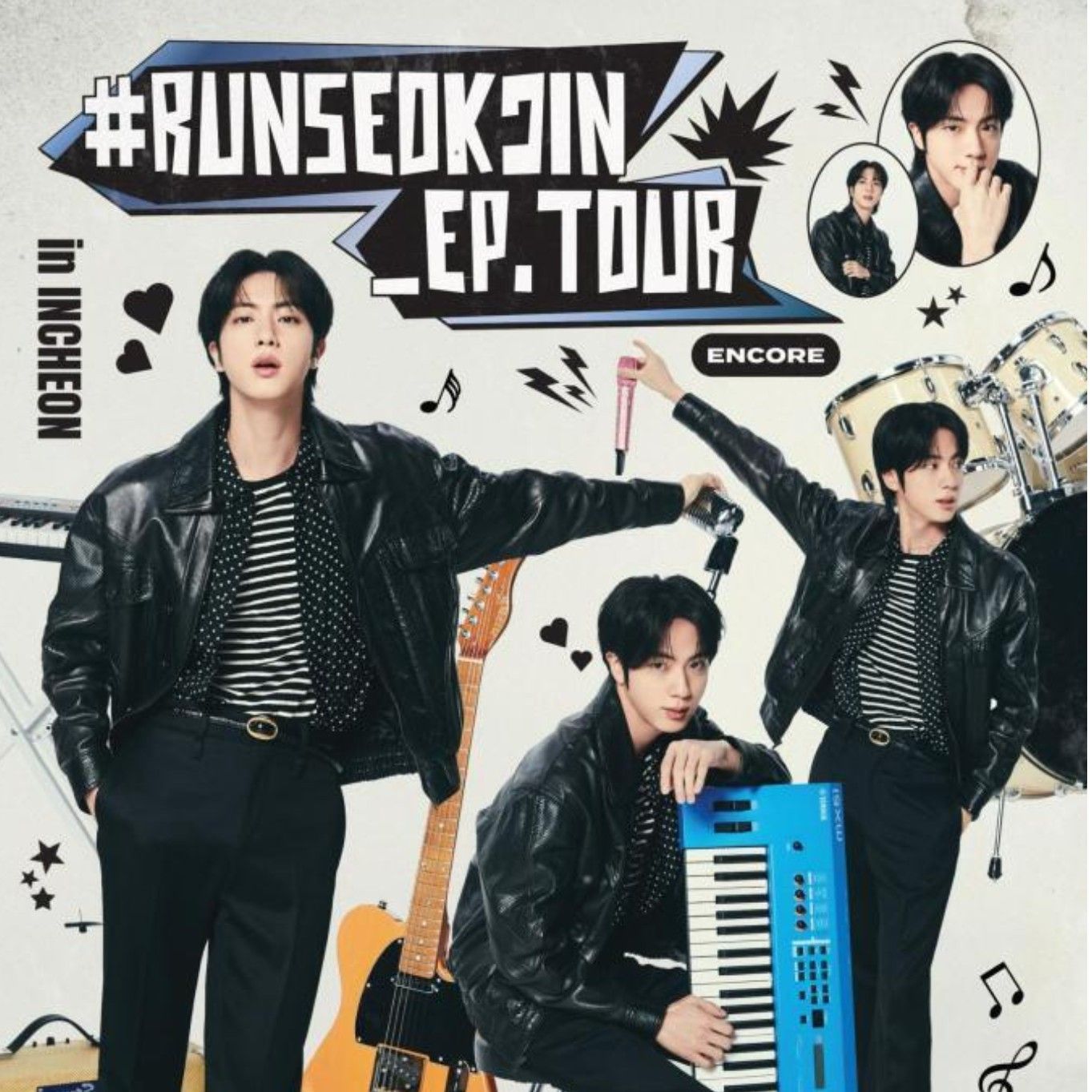 Recent activity shot of Jin (BTS)