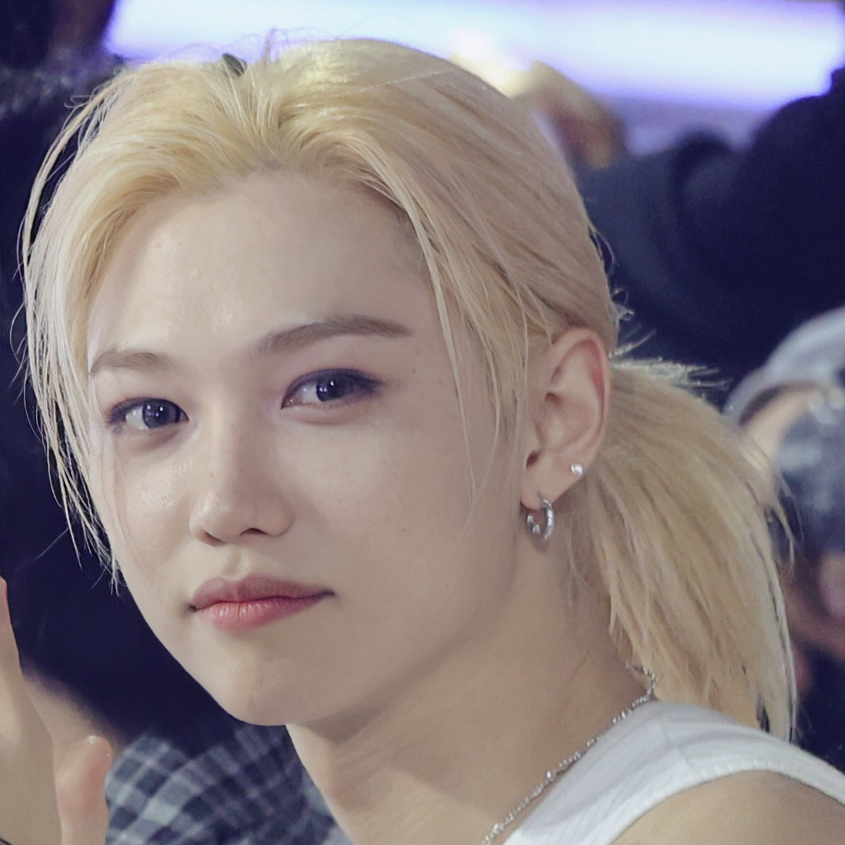 A moment captured by Felix (Stray Kids)'s fan