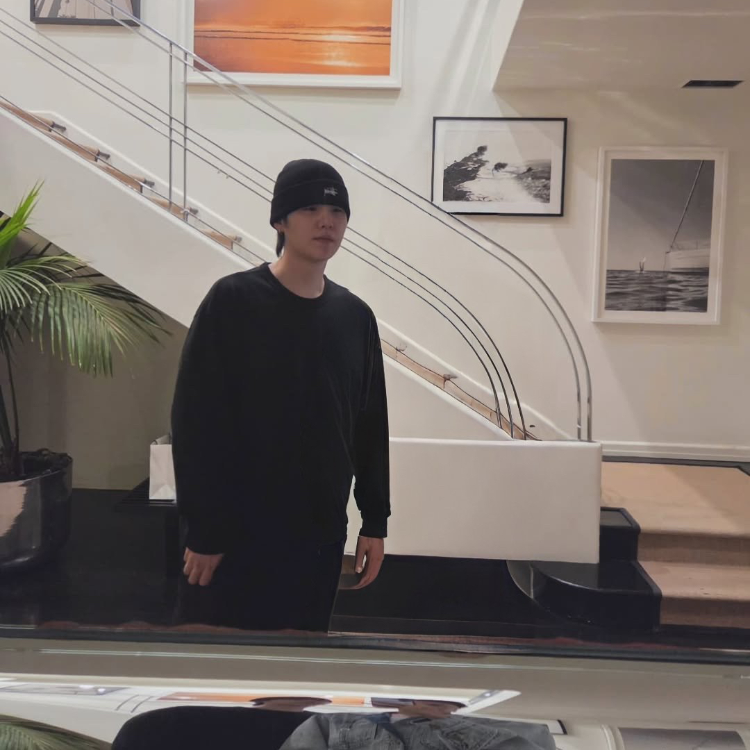 Recent activity shot of SUGA (BTS)
