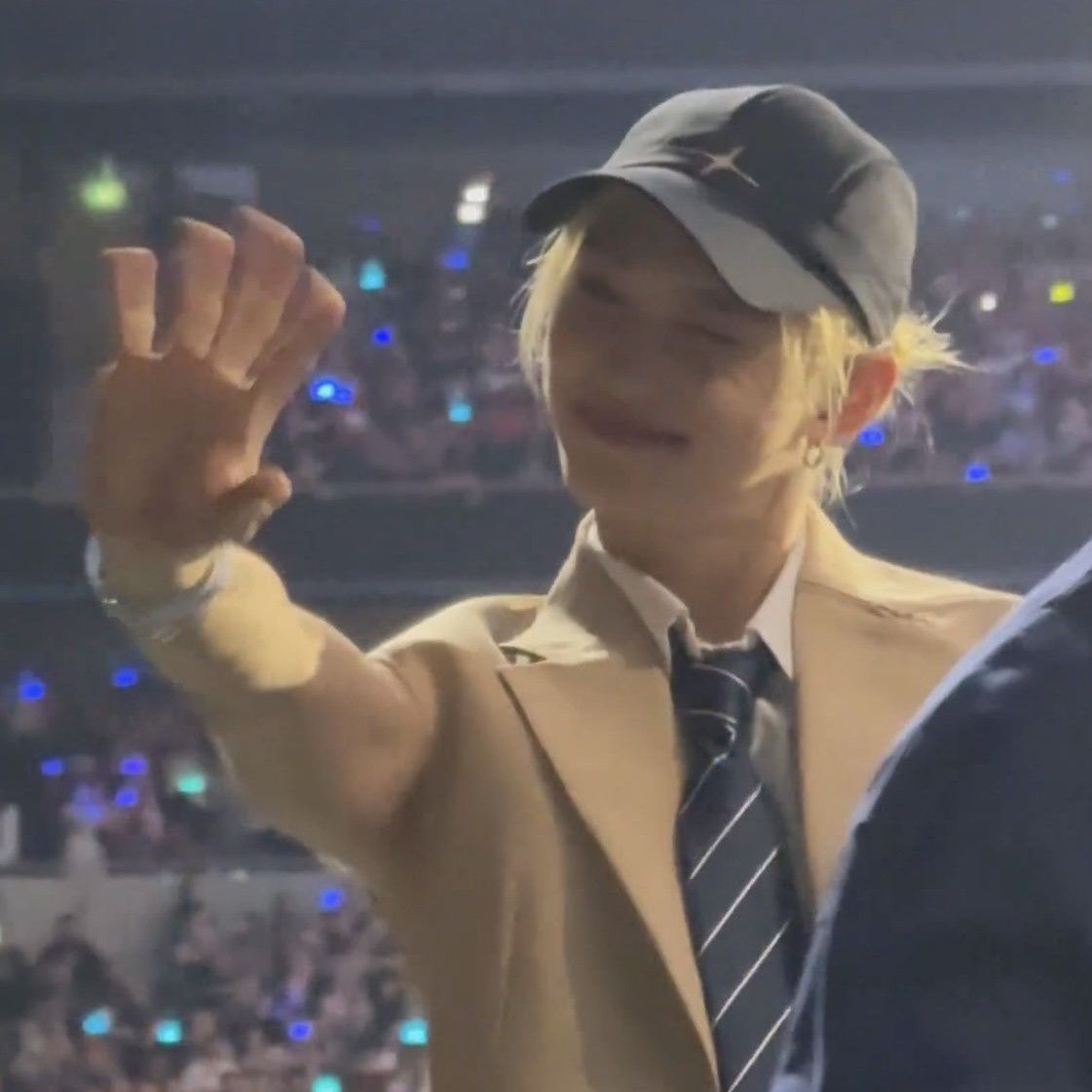 A moment captured by Felix (Stray Kids)'s fan
