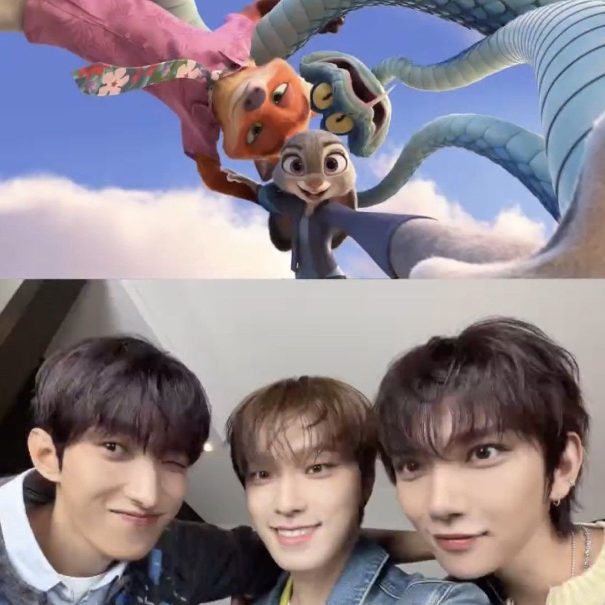 A moment captured by Joshua (SEVENTEEN)'s fan