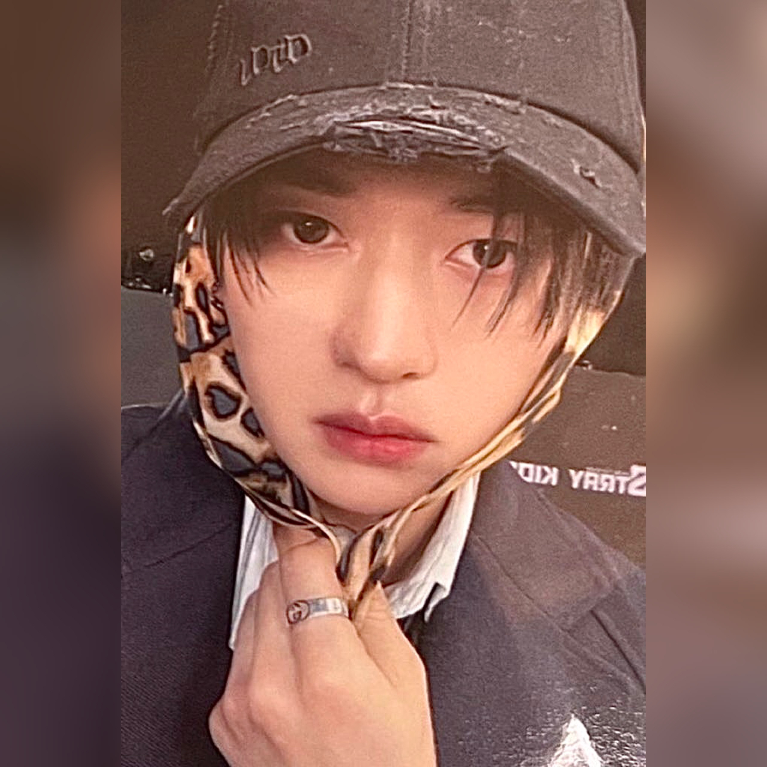 A moment captured by Lee Know (Stray Kids)'s fan