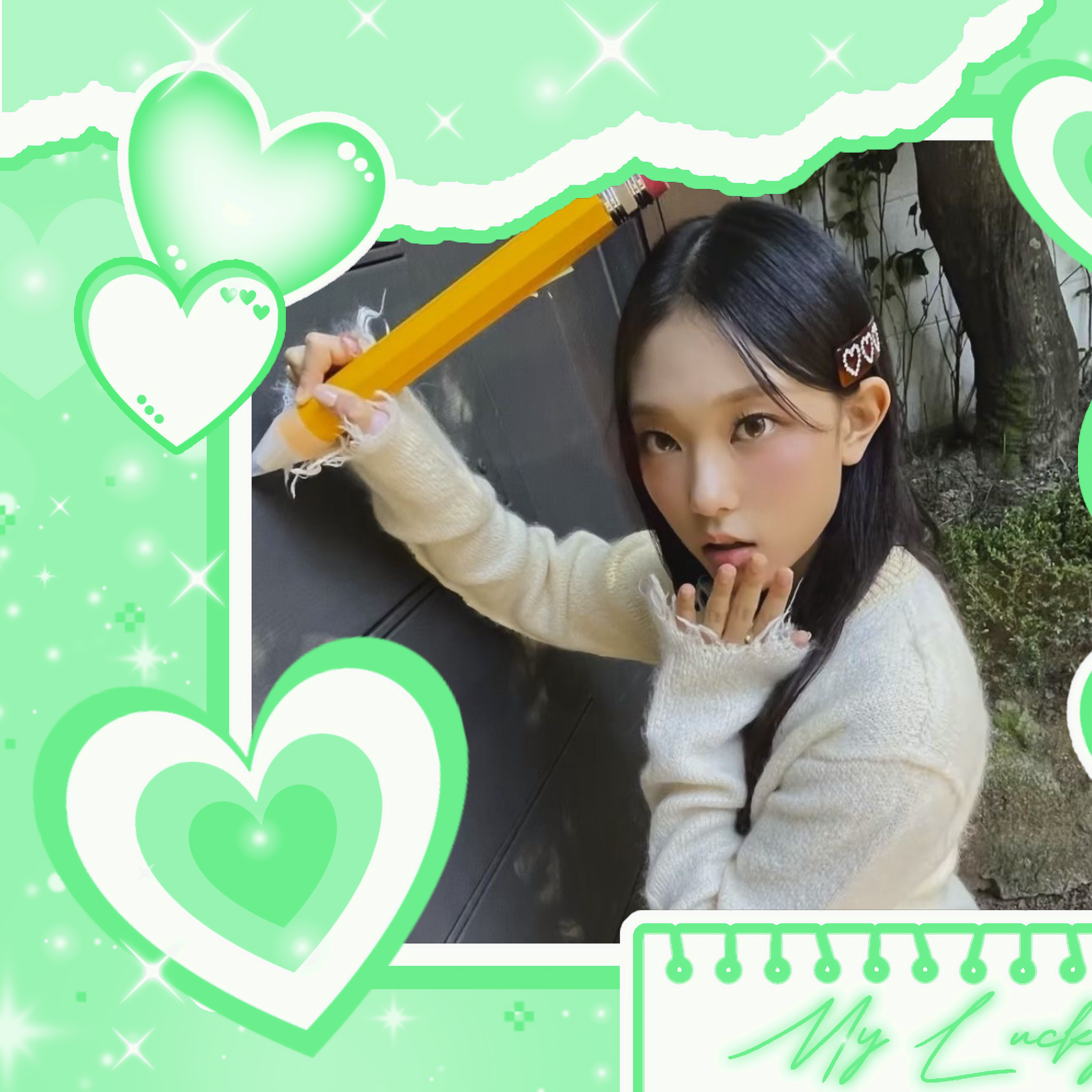 Behind-the-scenes cut of Haerin (NewJeans)