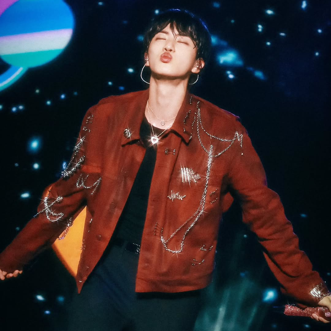 Recent activity shot of Jin (BTS)