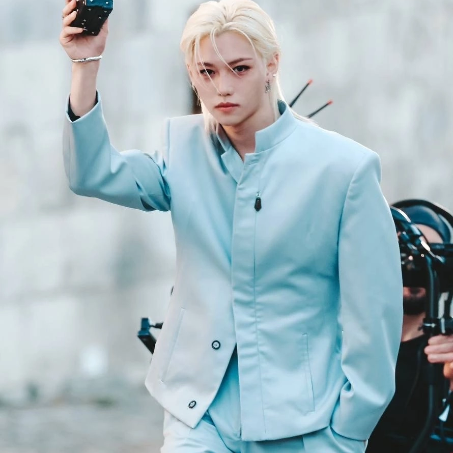 Recent activity shot of Felix (Stray Kids)