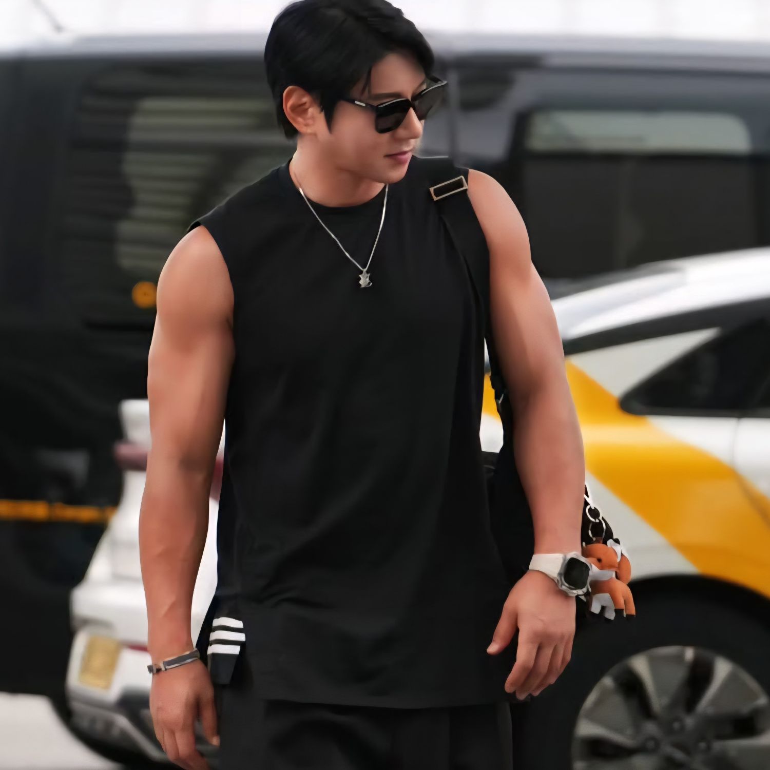 Momen yang diabadikan oleh penggemar Hwang Chiyeol