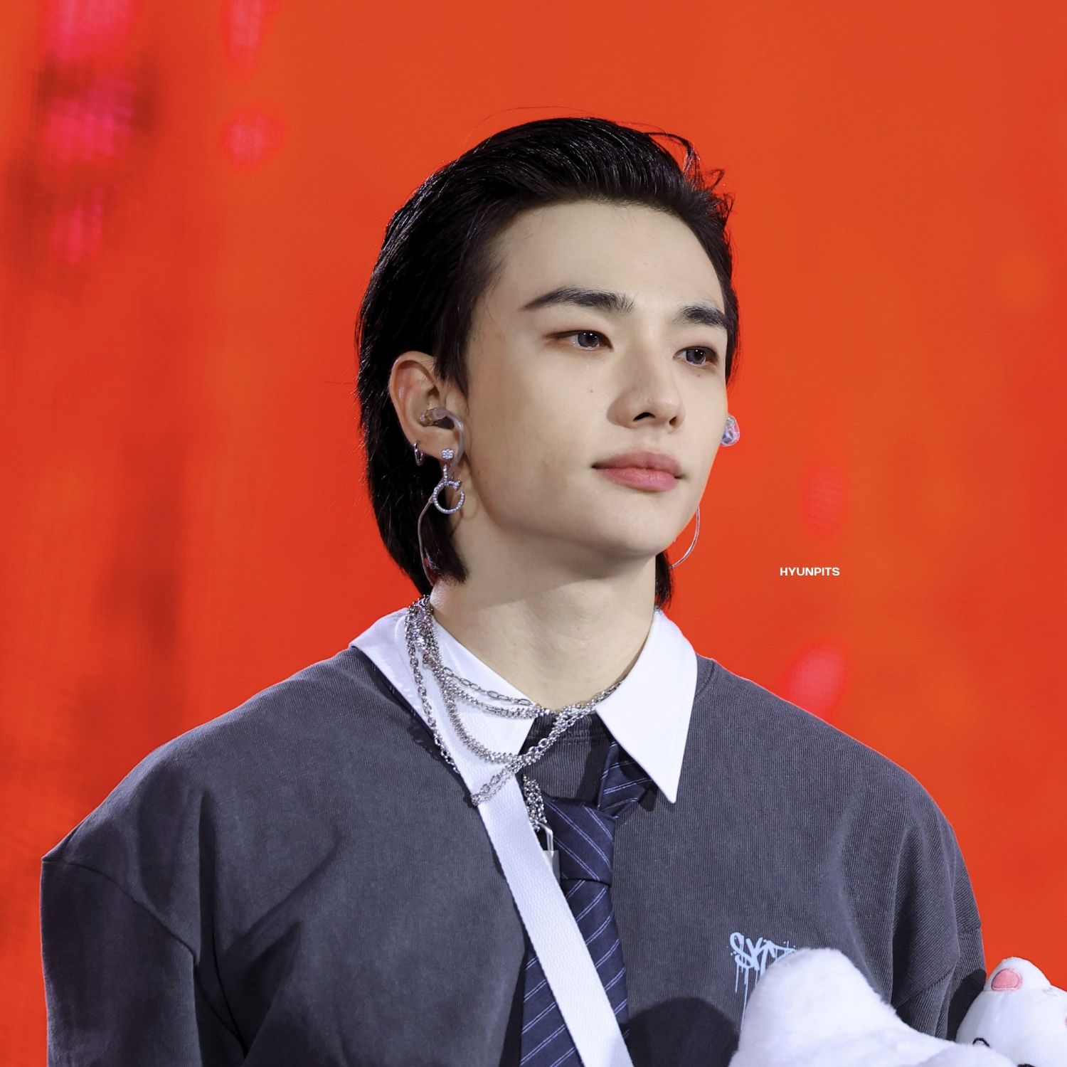 A moment captured by Stray Kids's fan